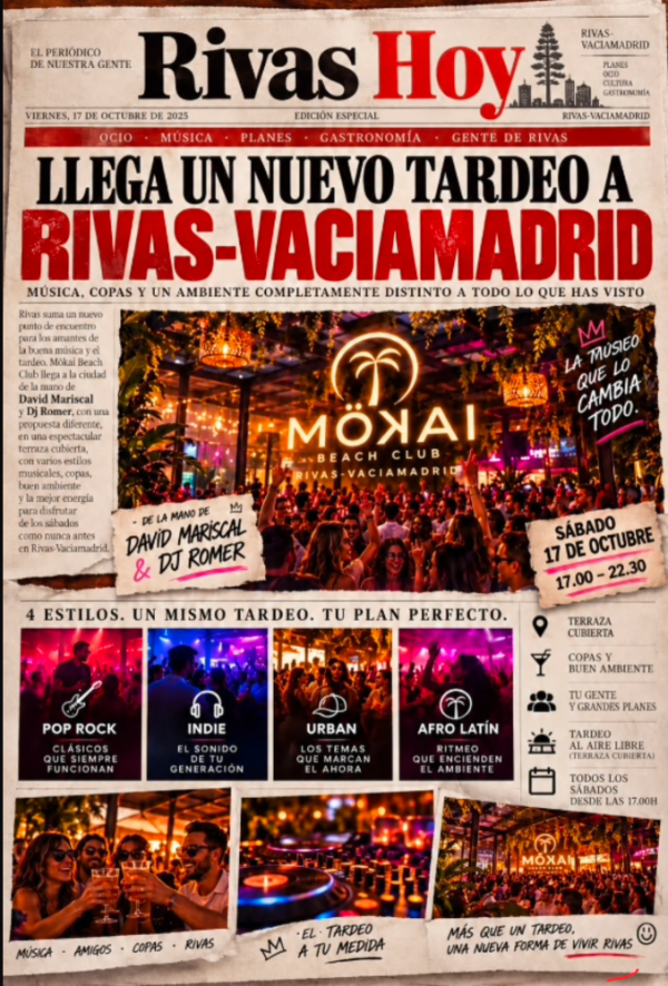Fiesta Viernes Discoteca Mokai Beach Club Madrid